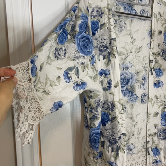 100% linen Made in Italy 🇮🇹 cardigan - Picture 3 of 6